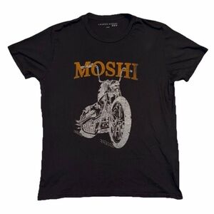 Lauren Moshi Men “Sadler” Motorcycle T-Shirt Size Large